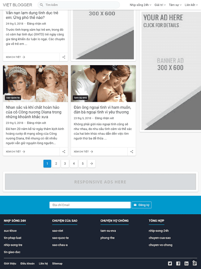 Template Blogspot cá nhân đẹp tinh tế 02